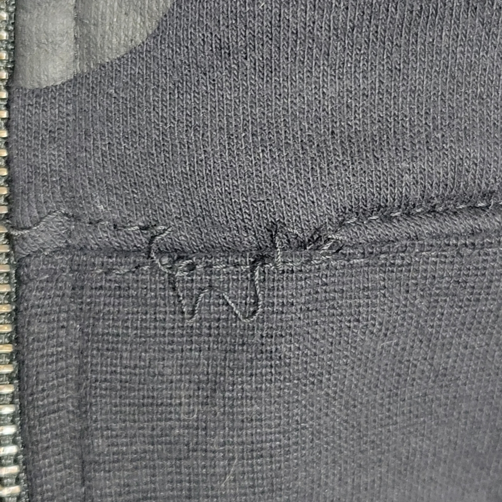 Ed Hardy Black New York City Nyc Skull Cropped Hoodie Size Large. - Picture 12 of 12
